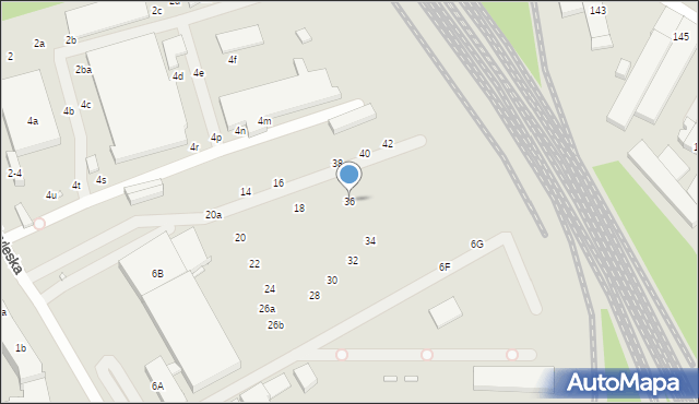 Wrocław, Międzyleska, 36, mapa Wrocławia