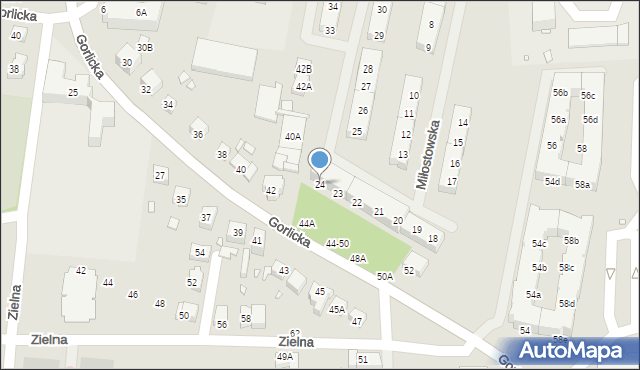 Wrocław, Miłostowska, 24, mapa Wrocławia