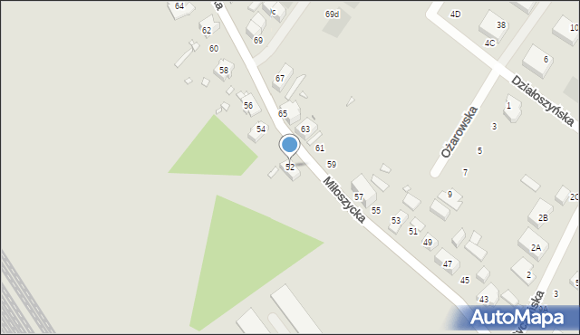 Wrocław, Miłoszycka, 52, mapa Wrocławia