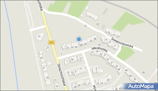 Wrocław, Mikołowska, 20, mapa Wrocławia