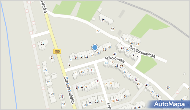 Wrocław, Mikołowska, 24, mapa Wrocławia