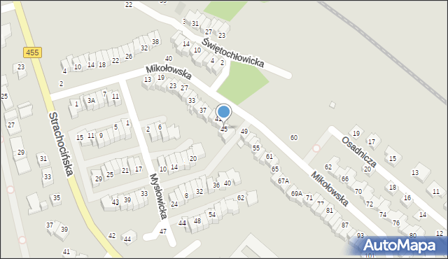 Wrocław, Mikołowska, 45, mapa Wrocławia