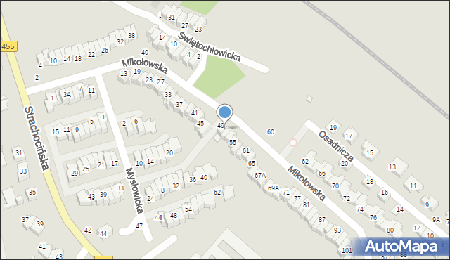 Wrocław, Mikołowska, 51, mapa Wrocławia
