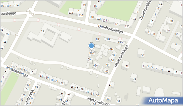Wrocław, Mielczarskiego Romualda, 60A, mapa Wrocławia