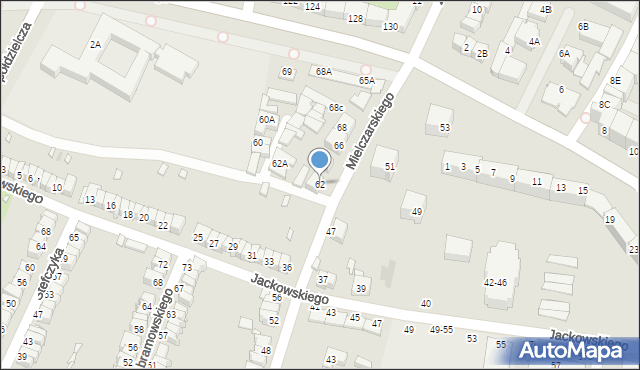 Wrocław, Mielczarskiego Romualda, 62, mapa Wrocławia