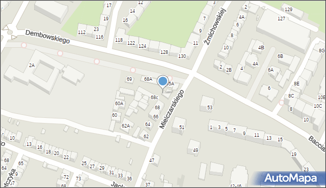 Wrocław, Mielczarskiego Romualda, 70, mapa Wrocławia