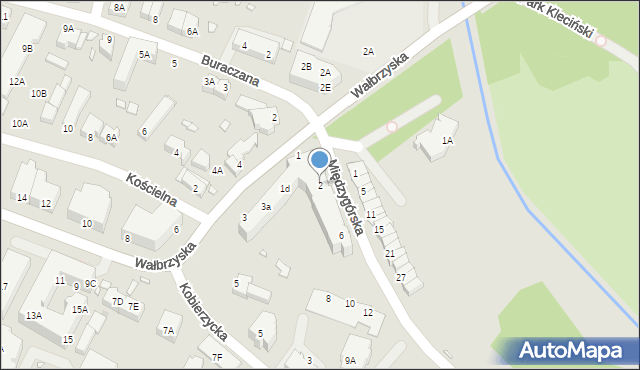 Wrocław, Międzygórska, 2, mapa Wrocławia