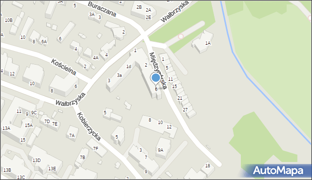 Wrocław, Międzygórska, 6, mapa Wrocławia