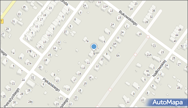 Wrocław, Mikulskiego Tadeusza, 9, mapa Wrocławia