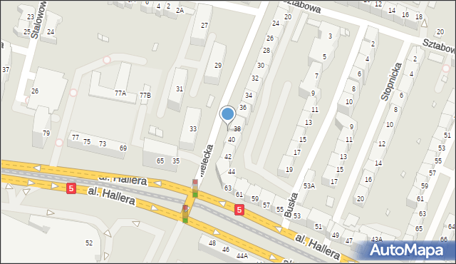 Wrocław, Mielecka, 31a, mapa Wrocławia