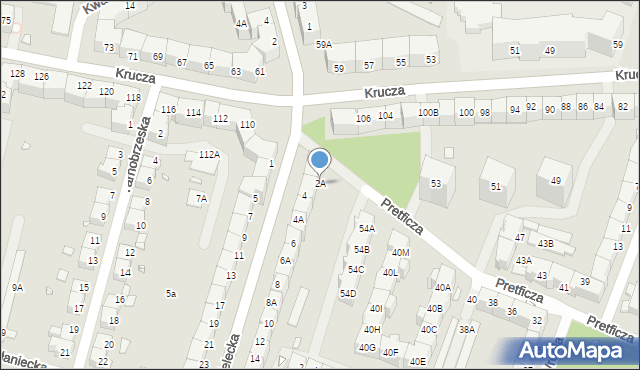 Wrocław, Mielecka, 2A, mapa Wrocławia