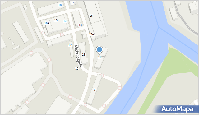 Wrocław, Michalczyka Kazimierza, 11, mapa Wrocławia