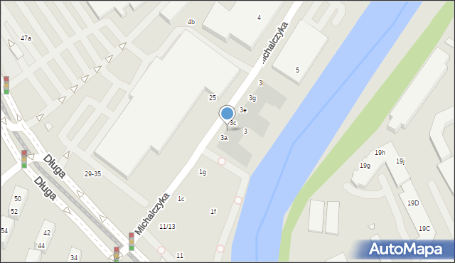 Wrocław, Michalczyka Kazimierza, 3b, mapa Wrocławia