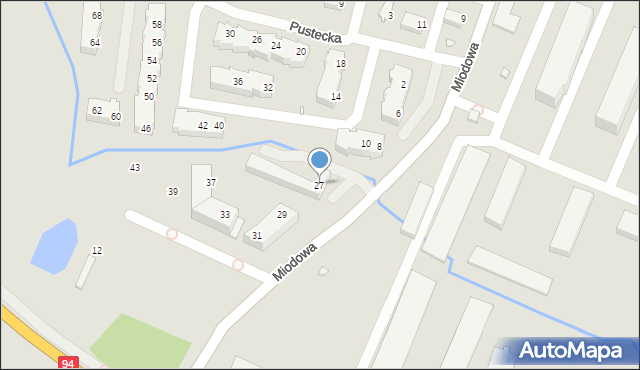 Wrocław, Miodowa, 27, mapa Wrocławia