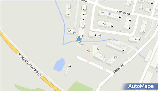 Wrocław, Miodowa, 43, mapa Wrocławia