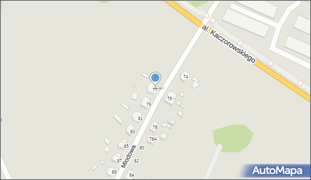 Wrocław, Miodowa, 77, mapa Wrocławia