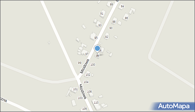 Wrocław, Miodowa, 96, mapa Wrocławia