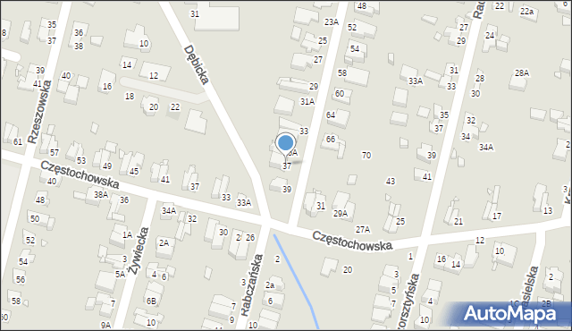 Wrocław, Miechowska, 37, mapa Wrocławia