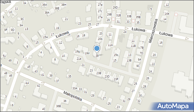 Wrocław, Mieroszowska, 19, mapa Wrocławia