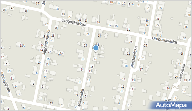 Wrocław, Miłkowska, 19, mapa Wrocławia