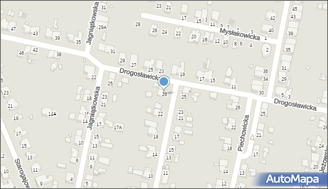 Wrocław, Miłkowska, 26, mapa Wrocławia