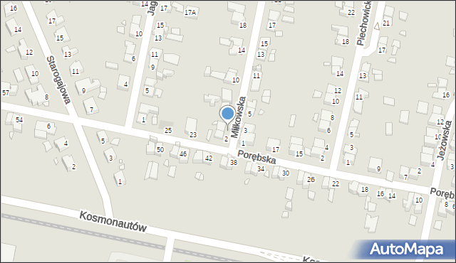 Wrocław, Miłkowska, 4, mapa Wrocławia