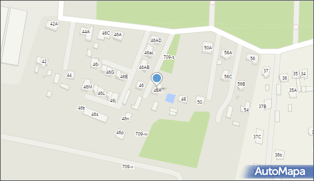 Wronki, Mickiewicza Adama, 48A, mapa Wronki