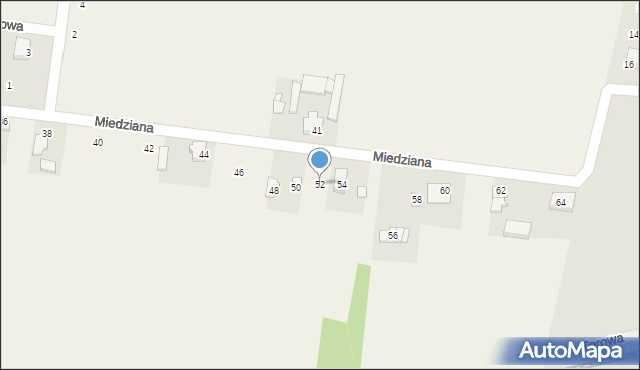 Wronowice, Miedziana, 52, mapa Wronowice