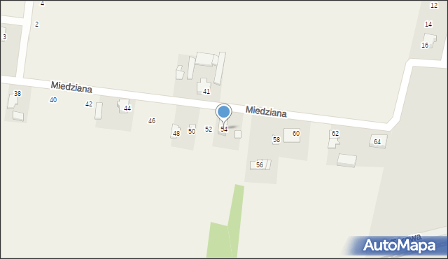 Wronowice, Miedziana, 54, mapa Wronowice
