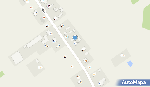 Wsola, Miła, 25, mapa Wsola