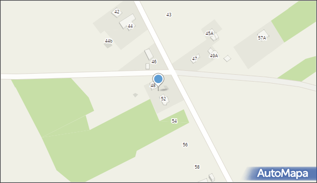 Wsola, Miła, 50, mapa Wsola