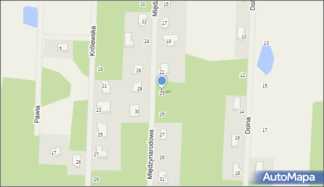 Wycinki Osowskie, Międzynarodowa, 23, mapa Wycinki Osowskie