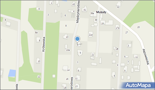 Wycinki Osowskie, Międzynarodowa, 3, mapa Wycinki Osowskie