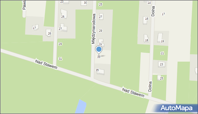 Wycinki Osowskie, Międzynarodowa, 33, mapa Wycinki Osowskie