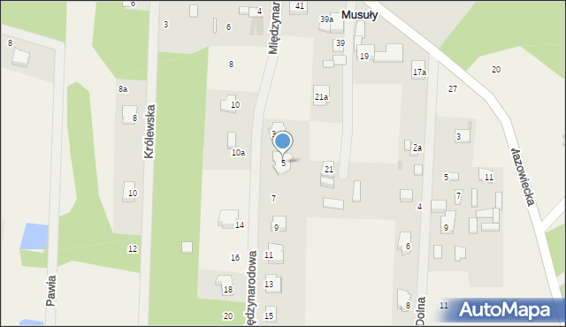 Wycinki Osowskie, Międzynarodowa, 5, mapa Wycinki Osowskie