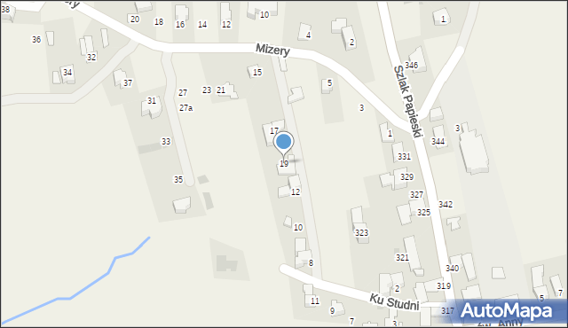Ząb, Mizery Ludwika, ks., 19, mapa Ząb