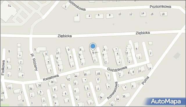 Ząbkowice Śląskie, Mieczykowa, 5, mapa Ząbkowice Śląskie