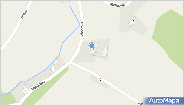 Zabłocie, Miodowa, 17, mapa Zabłocie