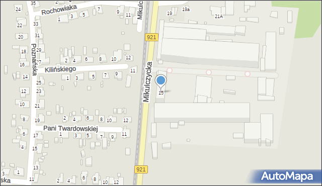 Zabrze, Mikulczycka, 15, mapa Zabrza