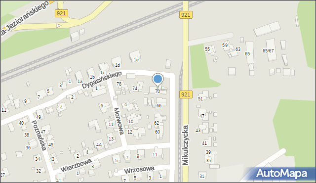 Zabrze, Mikulczycka, 70, mapa Zabrza