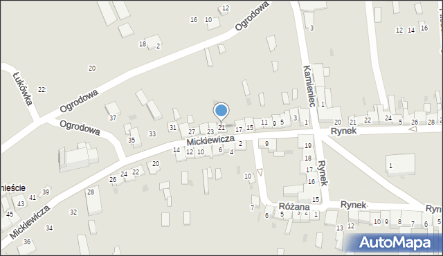 Zakliczyn, Mickiewicza Adama, 21, mapa Zakliczyn