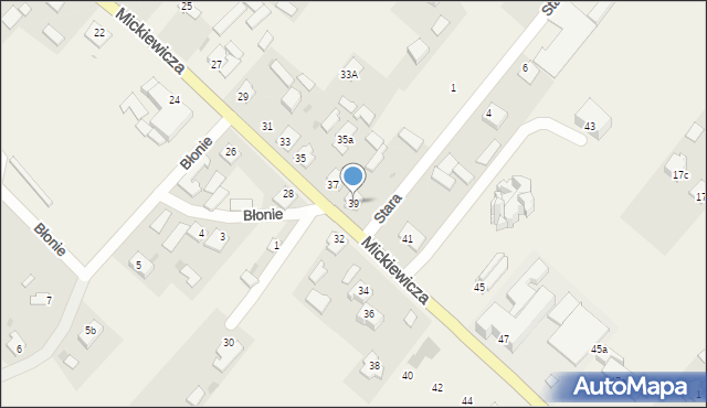 Zarzecze, Mickiewicza Adama, 39, mapa Zarzecze