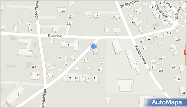 Zator, Mickiewicza Adama, 2, mapa Zator