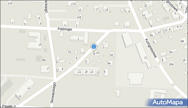 Zator, Mickiewicza Adama, 4, mapa Zator