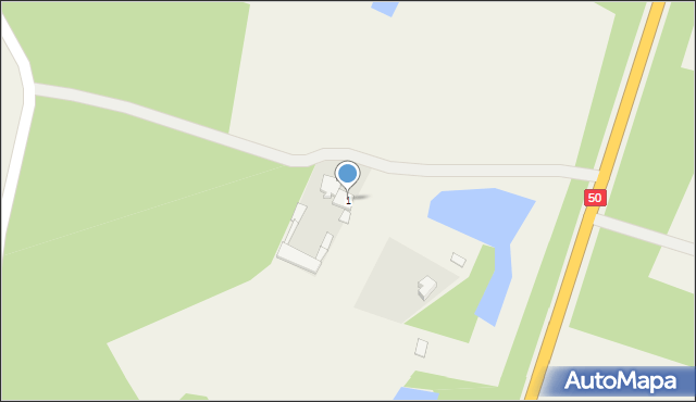 Zawiszyn, Mińska, 1, mapa Zawiszyn