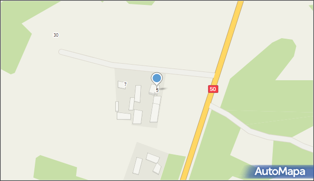 Zawiszyn, Mińska, 5, mapa Zawiszyn