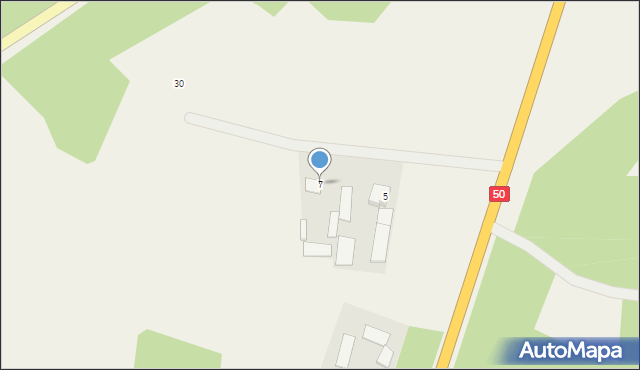 Zawiszyn, Mińska, 7, mapa Zawiszyn