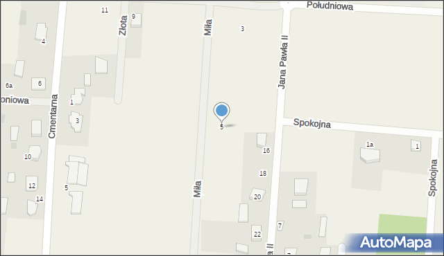 Zbuczyn, Miła, 5, mapa Zbuczyn