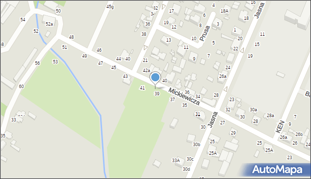 Zduńska Wola, Mickiewicza Adama, 39-41, mapa Zduńska Wola