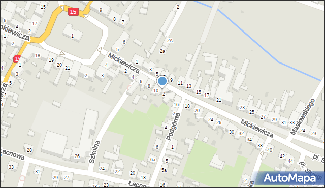 Zduny, Mickiewicza Adama, 12, mapa Zduny